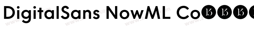 DigitalSans NowML Co字体转换
